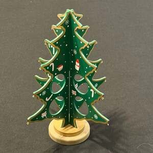 Kurt S Adler Wooden Christmas Tree With 23 Hooks for Mini Ornaments